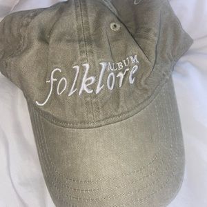 Official folklore ball cap from Taylor Swift’s merch line. NWOT, never worn!